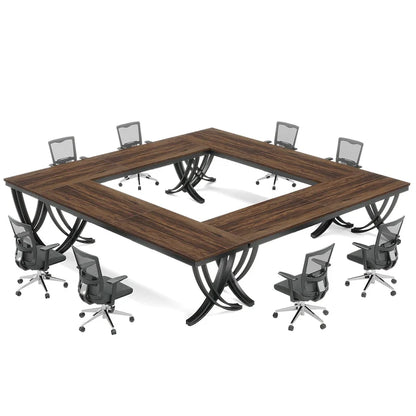 6.5FT Conference Table for 6-8 People , 78 inch Long Rectangular Seminar Table