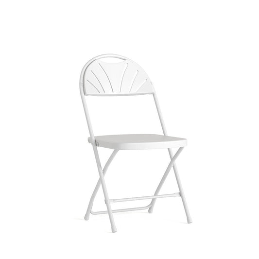 650 lb. Capacity Plastic Fan Back Folding Chair