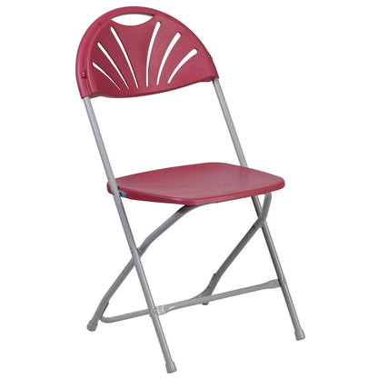 650 lb. Capacity Plastic Fan Back Folding Chair