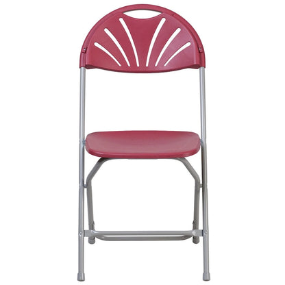 650 lb. Capacity Plastic Fan Back Folding Chair
