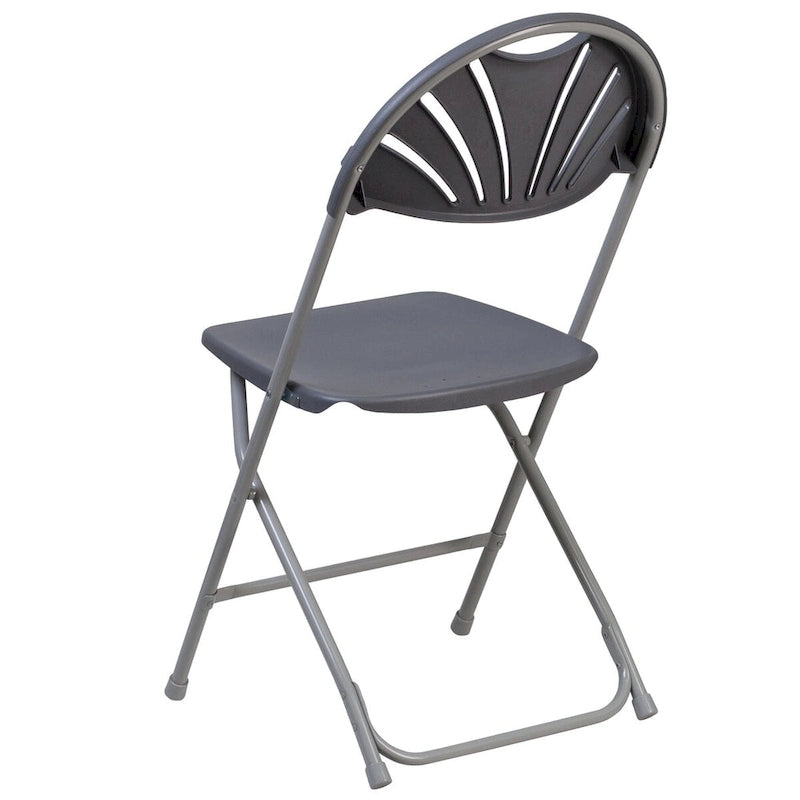 650 lb. Capacity Plastic Fan Back Folding Chair