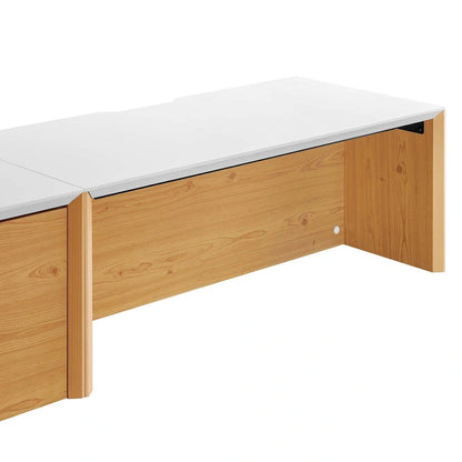 Kinetic 38 Wall-Mount Office Desk With Cabinet and Shelf