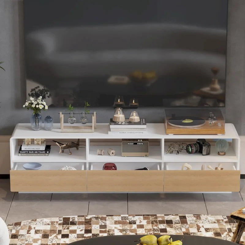 Innovative Rebound Drawer TV Stand: A Fusion of Function & Style - 70.9