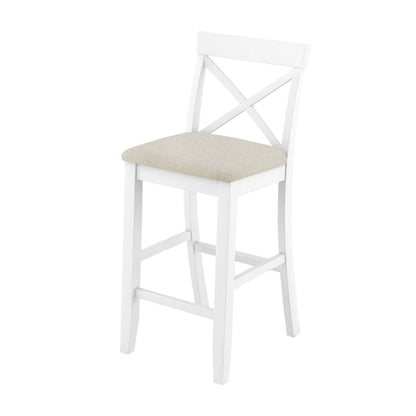 3PCS Rectangular Wood Bar Dining Set