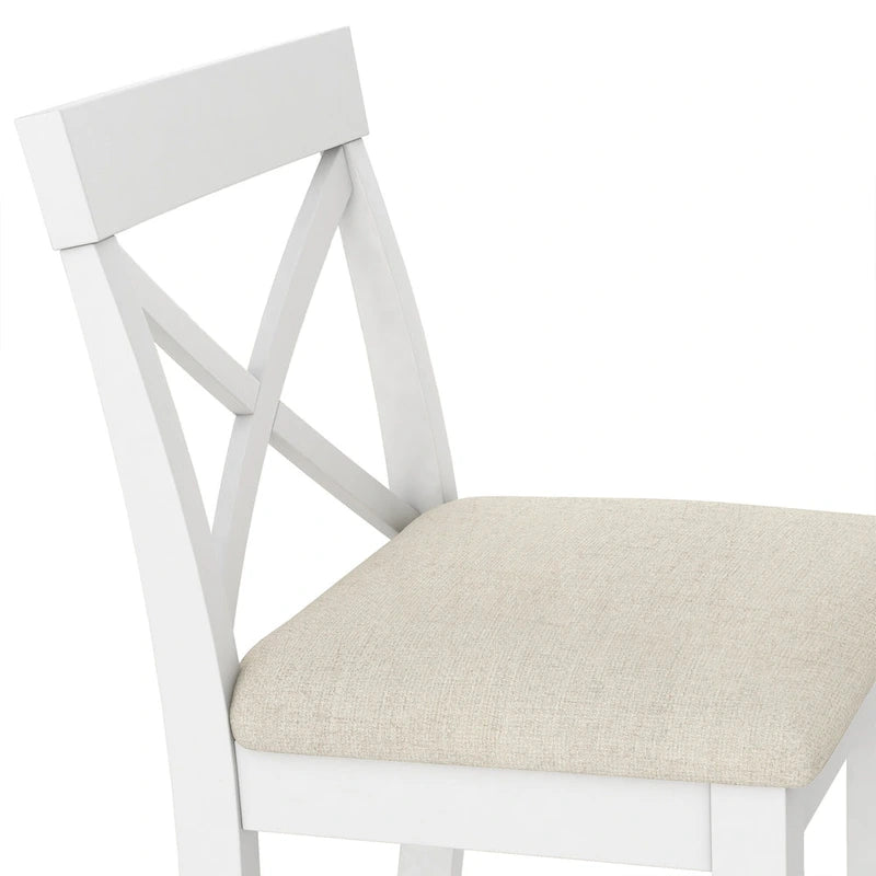 3PCS Rectangular Wood Bar Dining Set