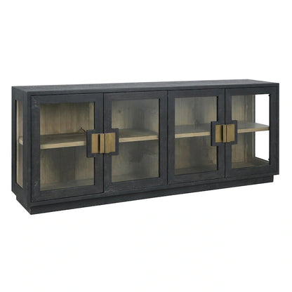 Classic Home Larson 90 Glass Reclaimed Pine Sideboard