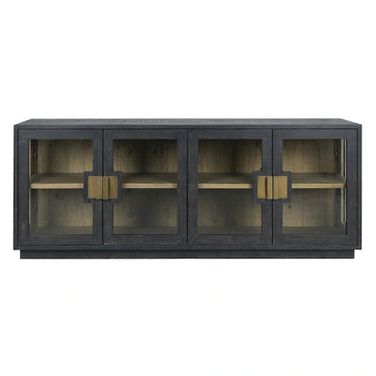 Classic Home Larson 90 Glass Reclaimed Pine Sideboard