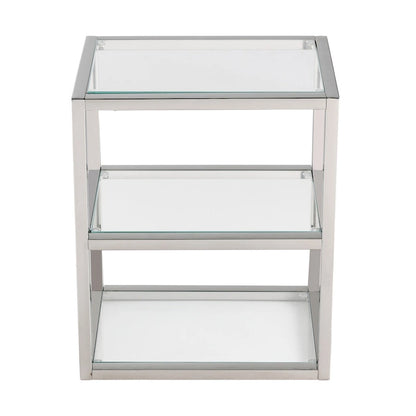 Pierre 16X20X10 Wall-Mounted Linen Cabinet In Chrome