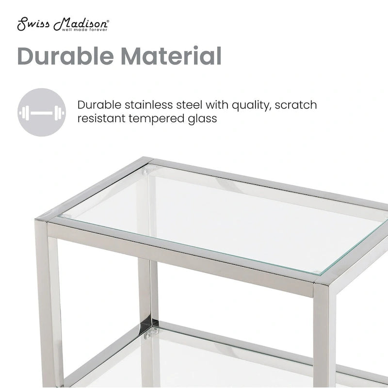 Pierre 16X20X10 Wall-Mounted Linen Cabinet In Chrome