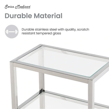 Pierre 16X20X10 Wall-Mounted Linen Cabinet In Chrome