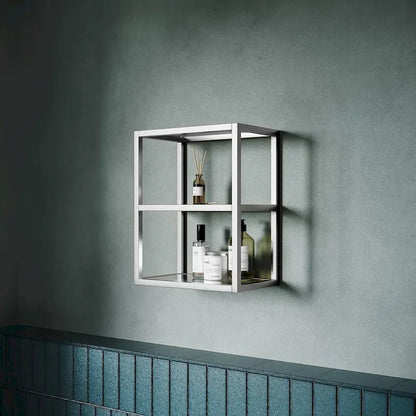 Pierre 16X20X10 Wall-Mounted Linen Cabinet In Chrome