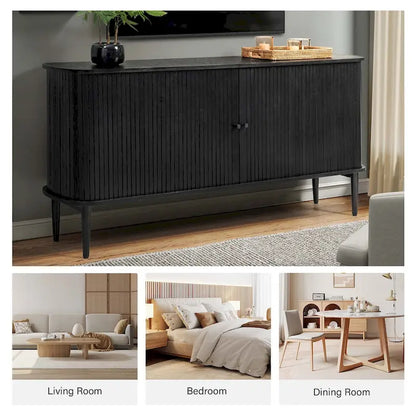 Franz Modern 63Wide Sideboard with adjustable shelf by HULALA HOME