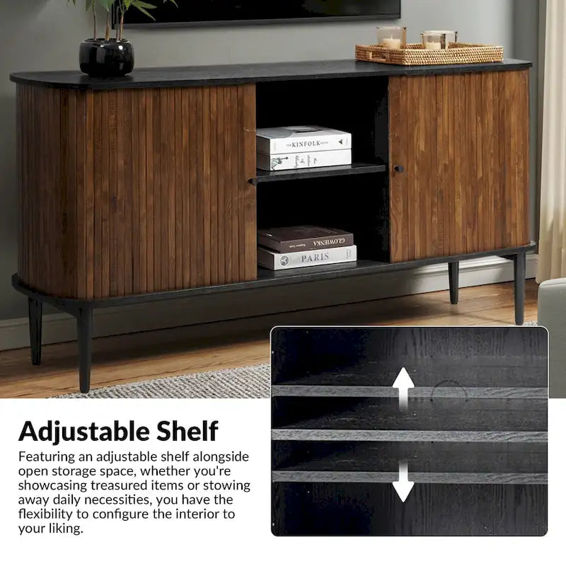 Franz Modern 63Wide Sideboard with adjustable shelf by HULALA HOME