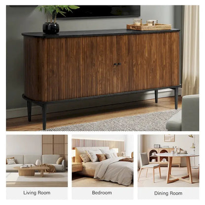 Franz Modern 63Wide Sideboard with adjustable shelf by HULALA HOME