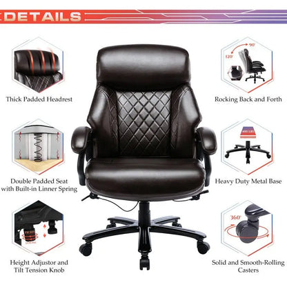 Snugway High Back Big & Tall 400lb Ergonomic Executive Office Chair