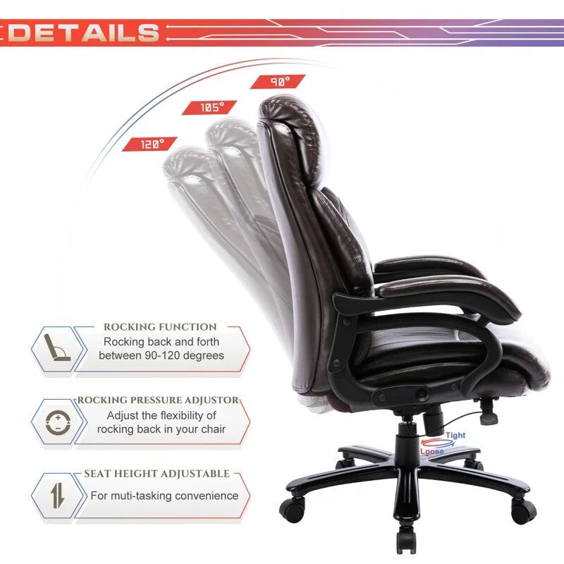 Snugway High Back Big & Tall 400lb Ergonomic Executive Office Chair
