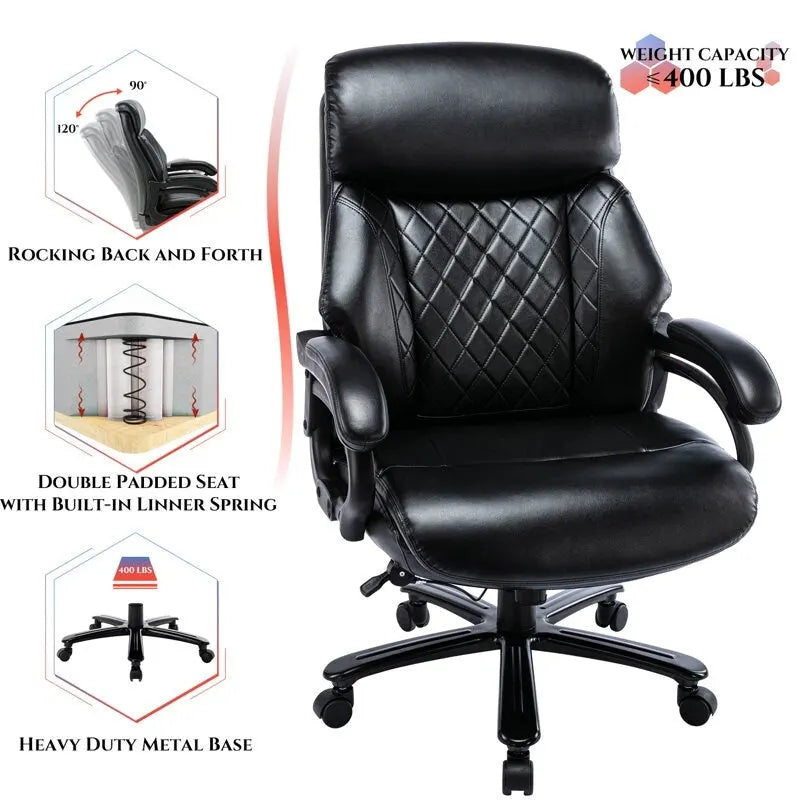 Snugway High Back Big & Tall 400lb Ergonomic Executive Office Chair