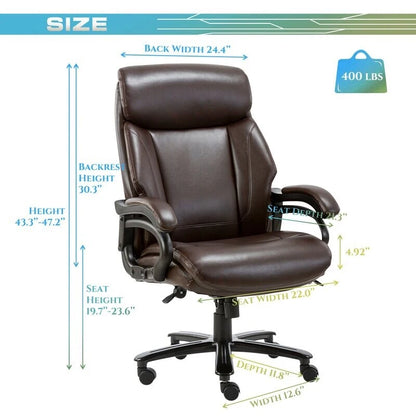 Snugway High Back Big & Tall 400lb Ergonomic Executive Office Chair