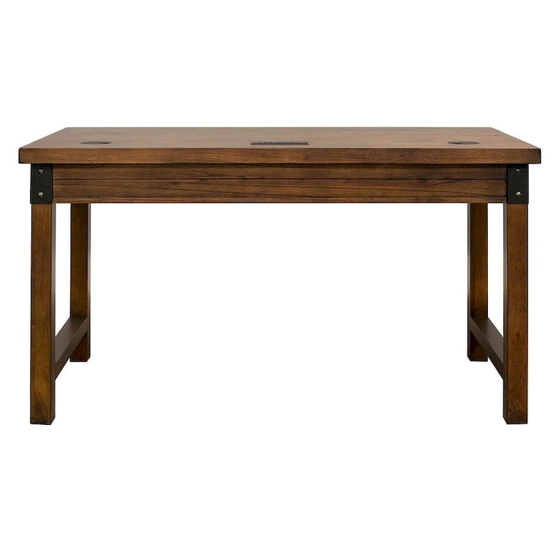 Addison Rustic Writing Desk, Writing Table, Office Desk, Brown