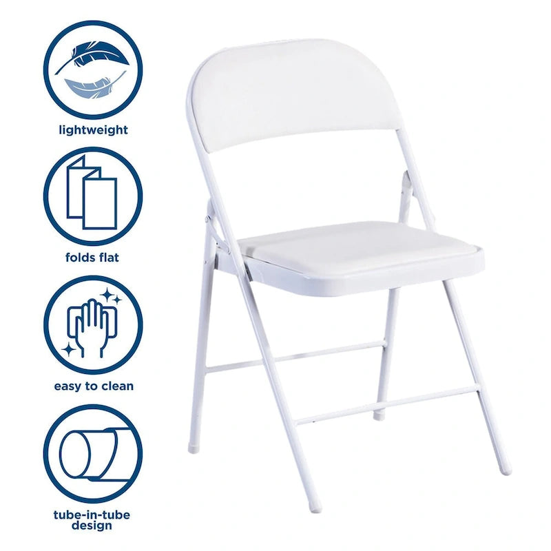 Commercialine Padded Folding Chair (Set of 4)