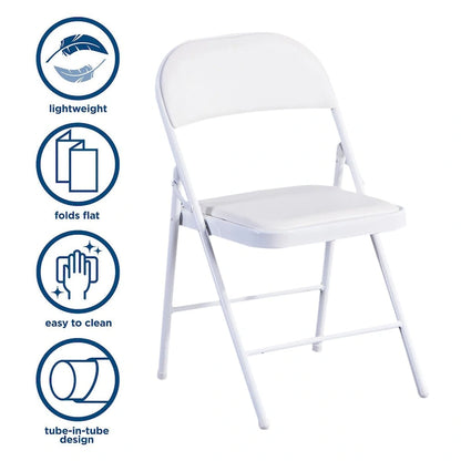 Commercialine Padded Folding Chair (Set of 4)
