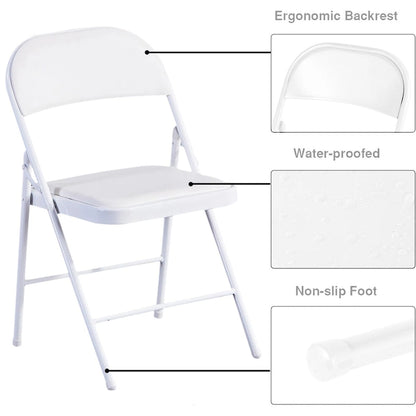 Commercialine Padded Folding Chair (Set of 4)