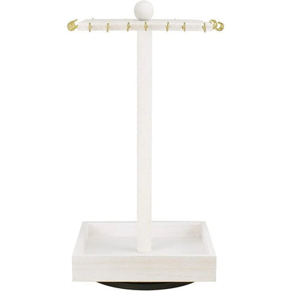 Wooden Rotating Jewelry Organizer - S