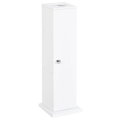 Bathroom Toilet Paper Cabinet, Corner Floor Cabinet with Doors and Shelves