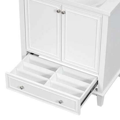 Bathroom Cabinet with Doors and Drawer