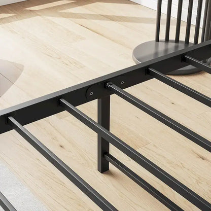 Twin Size Storage Headboard Bed with Charging Station,Easy Assembly