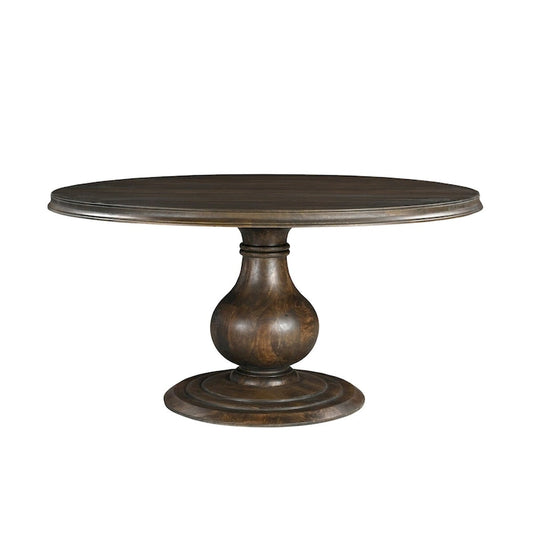 Willow 60 Round Solid Wood Pedestal Dining Table - Beige