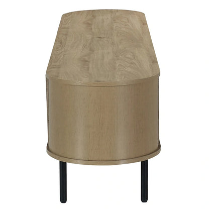 New Classic Furniture Brax 2-Shelf TV Console with Sliding Doors