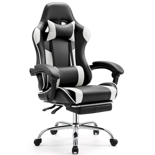 PU Leather Swivel Game Desk Chair