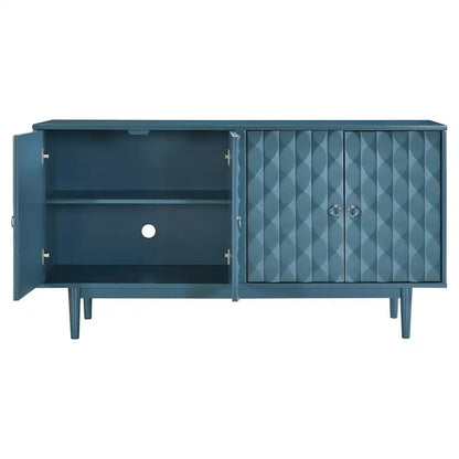Modern 4-door Sideboard with Convex Pattern Doors