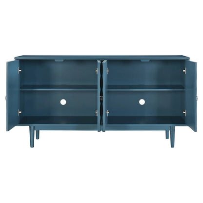 Modern 4-door Sideboard with Convex Pattern Doors