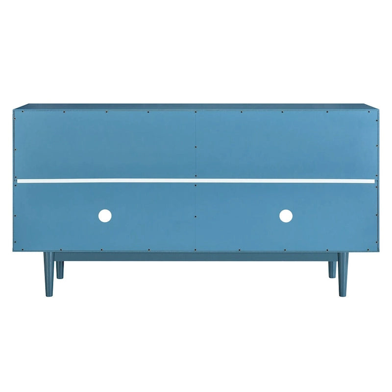 Modern 4-door Sideboard with Convex Pattern Doors