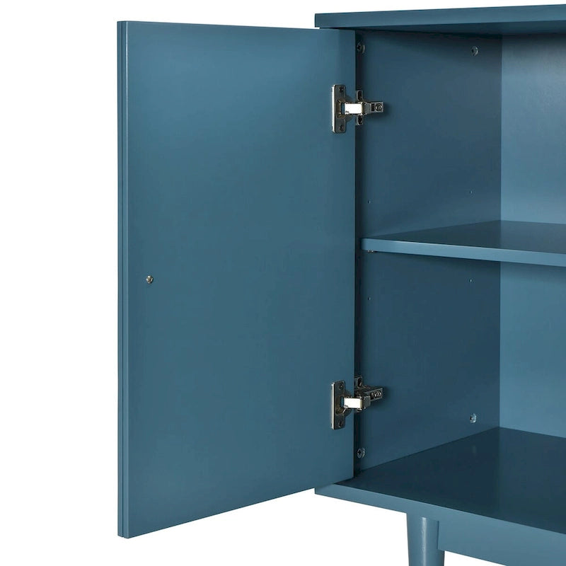 Modern 4-door Sideboard with Convex Pattern Doors