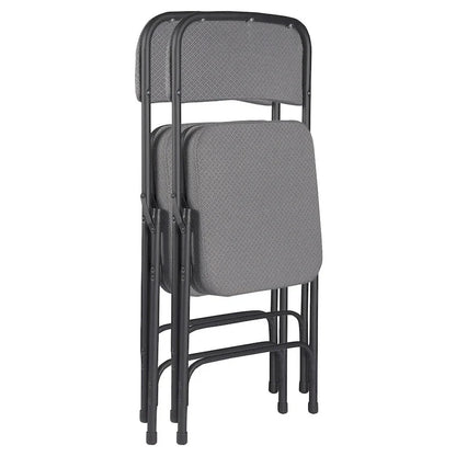 Hampden Furnishings Bernadine Collection Deluxe Fabric Padded Folding Chair, Pack of 2