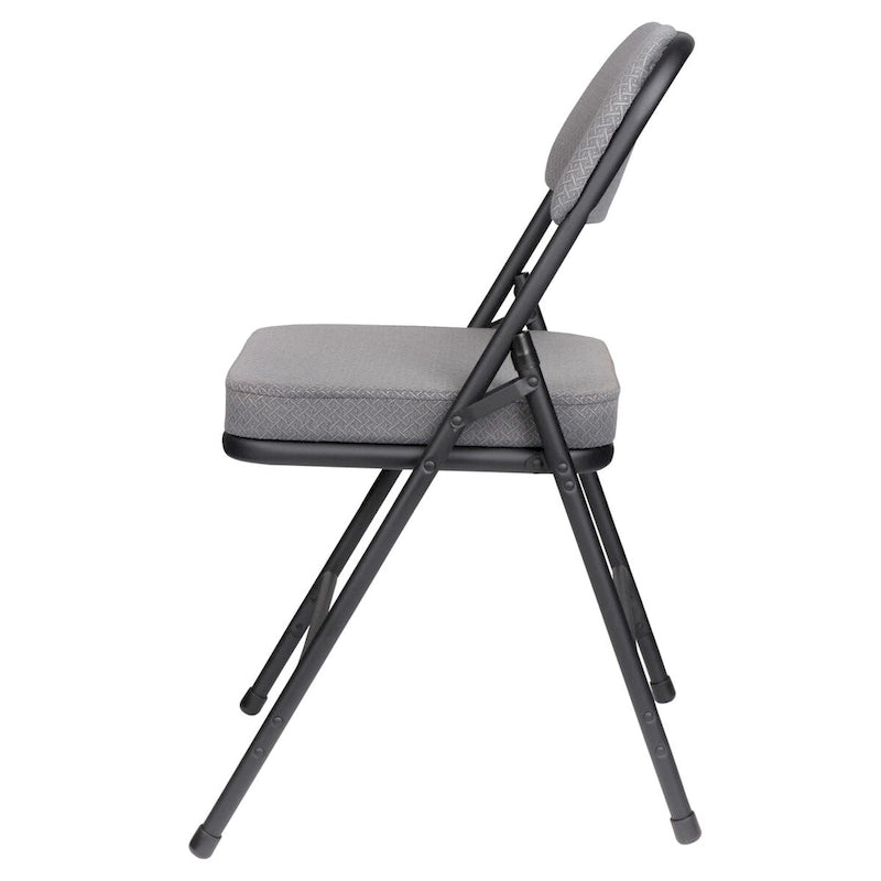 Hampden Furnishings Bernadine Collection Deluxe Fabric Padded Folding Chair, Pack of 2