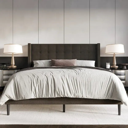 Danville Tufted Upholstered Platform Bed