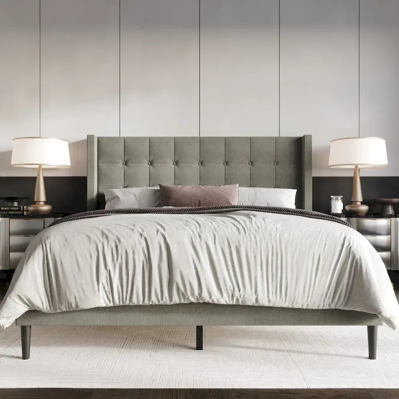Danville Tufted Upholstered Platform Bed