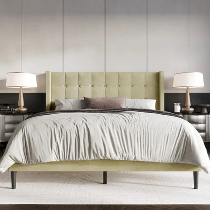 Danville Tufted Upholstered Platform Bed