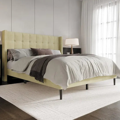 Danville Tufted Upholstered Platform Bed