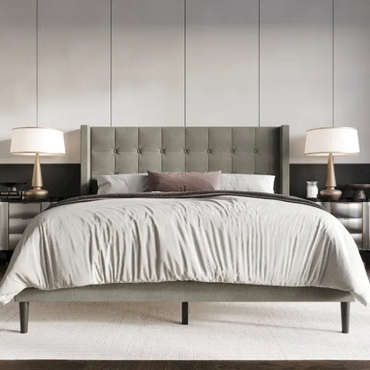 Danville Tufted Upholstered Platform Bed