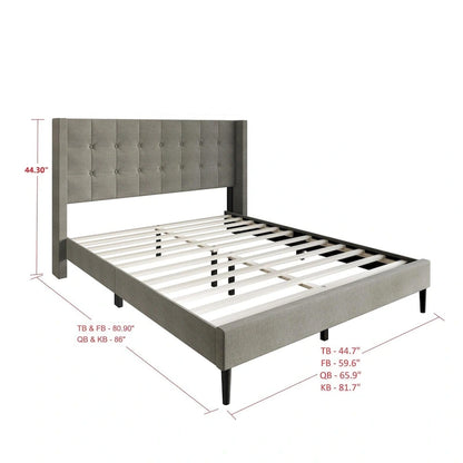 Danville Tufted Upholstered Platform Bed