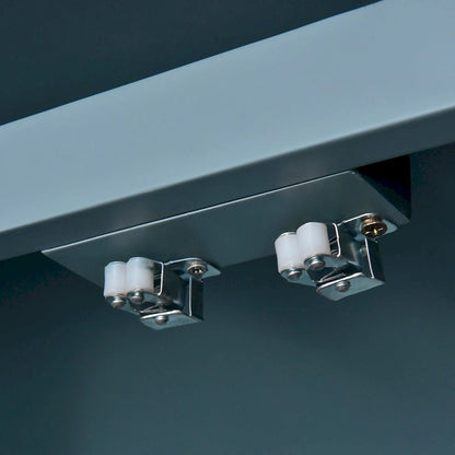 4-door Classic Sideboard with Open Storage and Adjustable Shelves