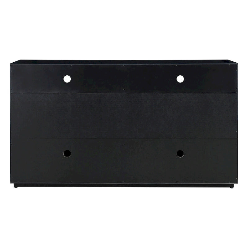 4-door Classic Sideboard with Open Storage and Adjustable Shelves