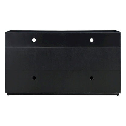 4-door Classic Sideboard with Open Storage and Adjustable Shelves