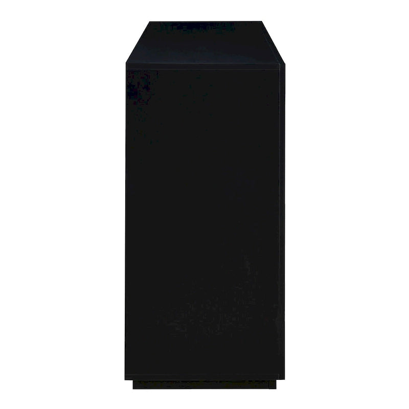 4-door Classic Sideboard with Open Storage and Adjustable Shelves