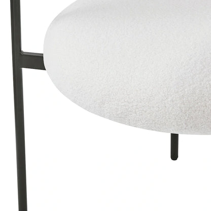 Upholstered Armchair Dining Chairs With Metal Legs for Home, Kitchen, Living Room(Set of 2)